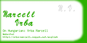 marcell vrba business card